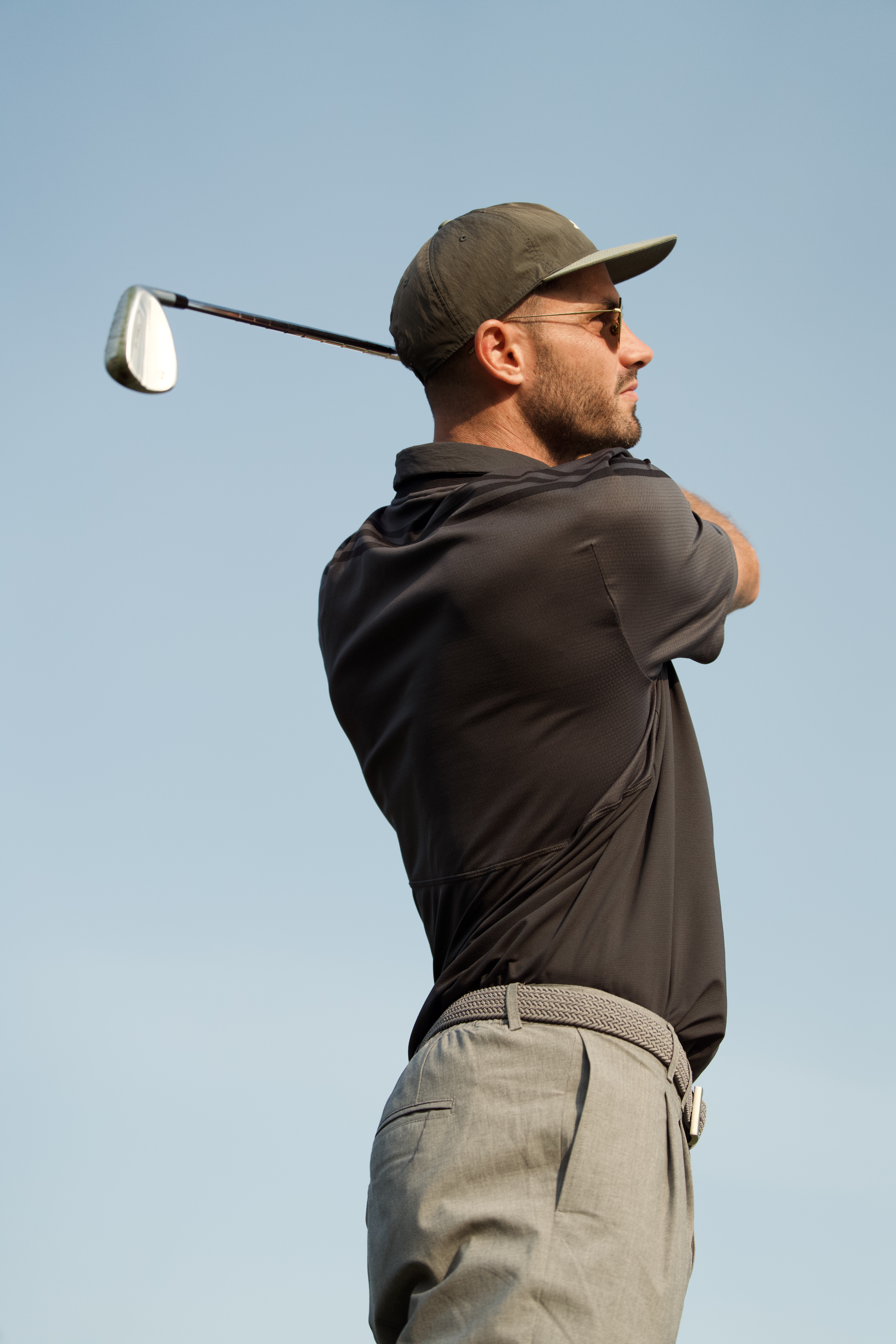 Thomas Monconduit sur un parcours de golf